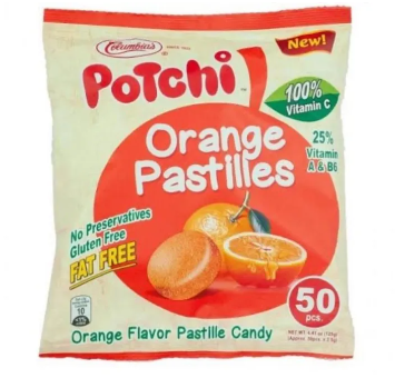 Columbia's Potchi Orange Pastilles 50's  125g