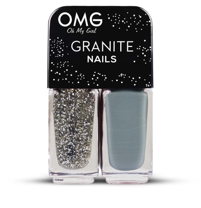 OMG Granite Nail Polish Sandstone 5ml x 2