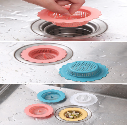 Kitchen Flower Type Sink Floor Drain Filter Screen Bathroom Sewer Floor Drain Water Outlet Hair Floor Drain Anti-clogging Anti-odor