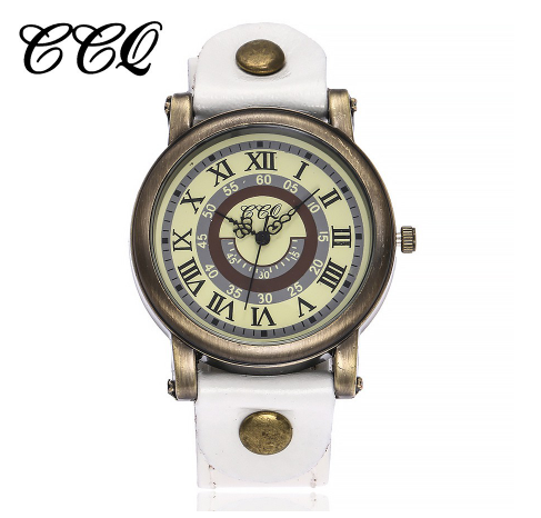 Men's New Retro Turntable Casual Leather Quartz Watch C235 M03
