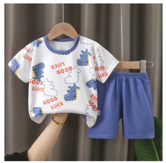 0-4Y For Boys Baby & Kids Sleeveless Shorts Set Pure Cotton Sando For Summer Kids D20