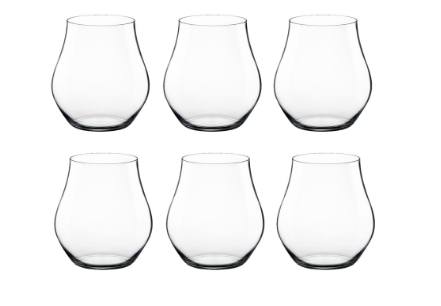 Bormioli Rocco Inalto Arte Tumbler 38.4cl 6pcs Drinking Glass Stemless Wine glass Water Set