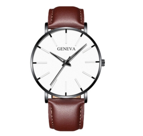 Explosive mesh belt classic dented color scale color pointer watch business men's watch simple alloy belt quartz watch M17