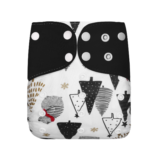 Reusable Waterproof Diaper With Single Size Print D49