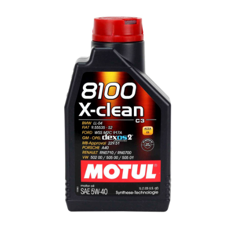 Motul 8100 X-Clean 5W40 Engine Oil 1 Liter