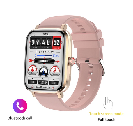 FILIEKEU Sports Smart Watch Ultra-Thin HD Display NFC Plus AI Voice Bluetooth Call Ip68 Waterproof For Women Men SILICONE ROSEGOLD