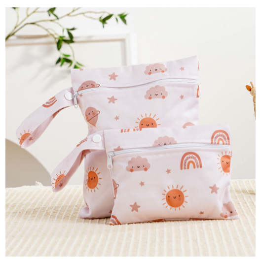 Reusable Waterproof Wet Bag Perfect For Cloth Diapers Breast Pump Parts Beach Pool Gym Stroller C7