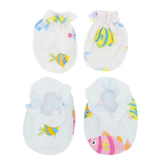 Newborn and Infant Gloves and Socks Sets for Baby Boy and Baby Girl SM16