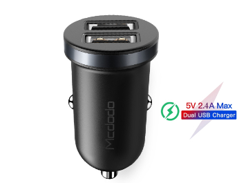 Mcdodo 2.4A Fast Charging Dual Mini USB Car Charger Mobile Phone Tablet USB Phone Charge Adapter In Car CC-660