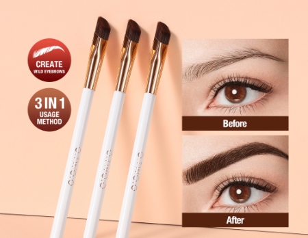 O.TWO.O Eyebrow Brush Feathery Brow Look Easily Draw Clear Wild Eyebrow Tools Brush Makeup Kit