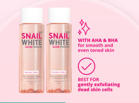 Snailwhite Glow Potion AHA·BHA Toner 150ml Duo