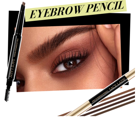 SACE LADY Eye Brow Pencil Waterproof Longlasting Smudge-proof Eyebrow Makeup Pen