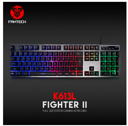Fantech K613L Fighter Ii Full Size Edition Gaming Mechanical Keyboard Black
