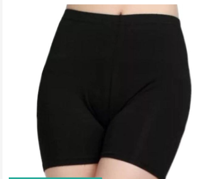 Woman's Cycling Shorts Free Size Stretchable Black