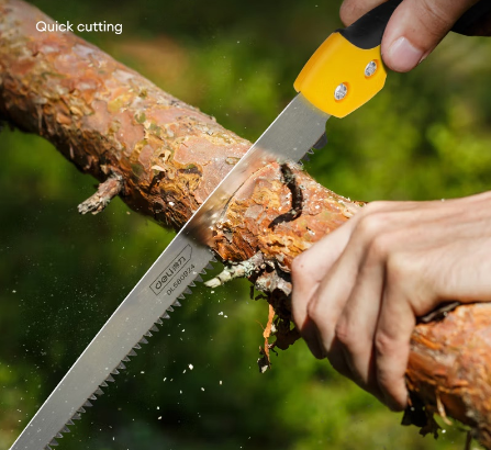 Deli 180-330mm Folding Saw Hand Saw Hardware Tool Garden Saw with Tool Sheath