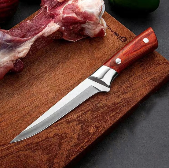 Japan Original Slaughtering Meat Knife for Bone Chopping stainless Boning Knife with Cover