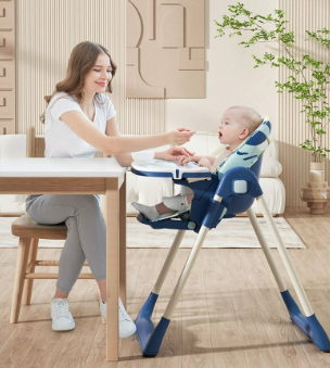 High Chair for Baby with Adjustable Tray Detachable Legs Versatile and Portable Baby Dining Chair