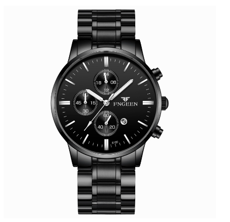 FNGEEN 5128 Men's Quartz Watch ALL BLACK