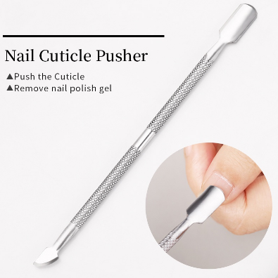 UR SUGAR 1 Pcs Dual-End Cuticle Pusher Remover Nail Art Tool DIY Design