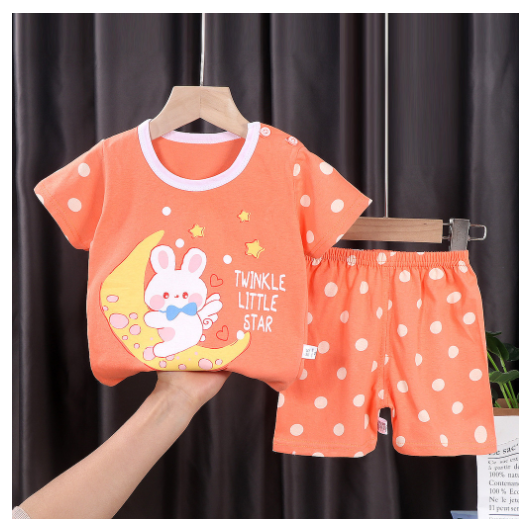 0-4Y For Baby Girls & Kids Shorts Set Terno Short and Sando For Baby Girls SD16