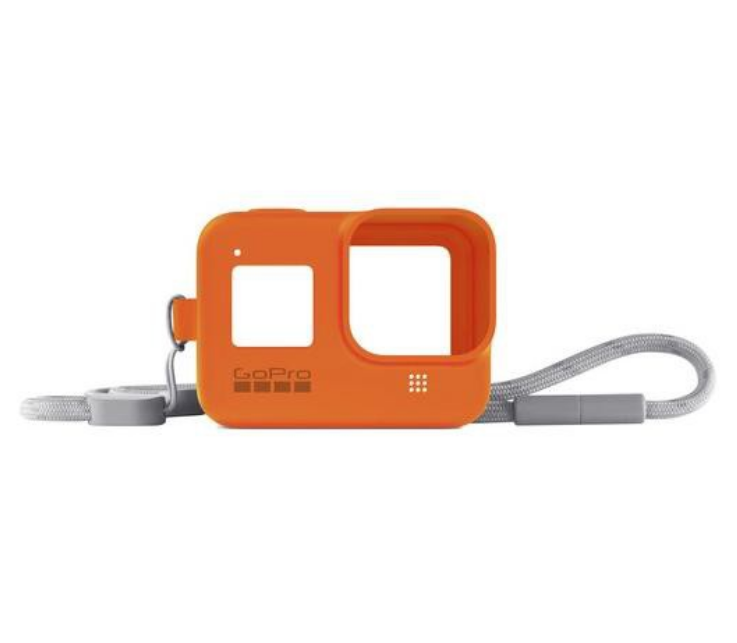 GoPro Hero 8 Silicon Case Sleeve + Lanyard for GoPro Hero 8 Orange