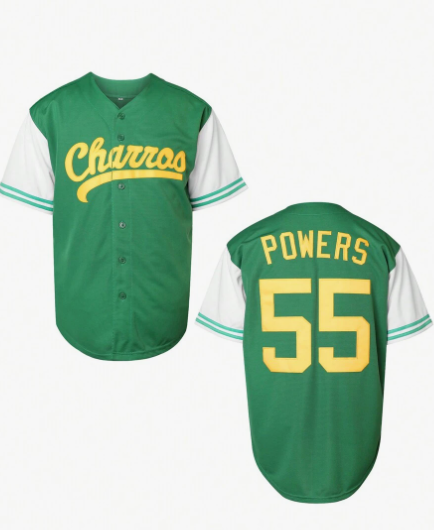 55 Baseball Jersey Stitched Men's Baseball Shirt Polyester Sports Short Sleeved Shirt Blue Green S-3XL