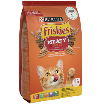 Purina Friskies Meaty Grill Adult Dry Cat Food  1.1Kg