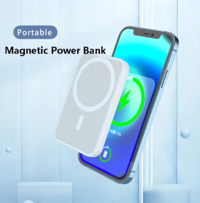 Popcorn 5000mAh Slim Power Bank Wireless Magnetic Fast Charging Powerbank Battery Pack