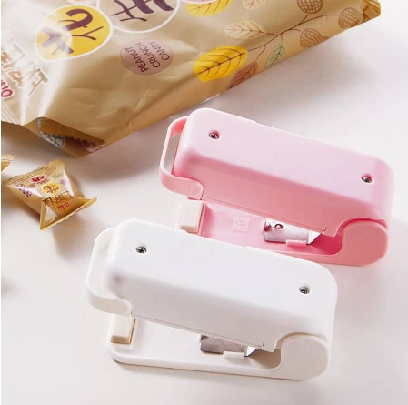 Plextone Handy Sealer Portable Household Mini Heat Sealing Kitchen Vacuum Repack Machine Sealer Chips