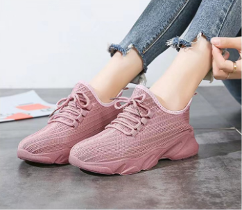 Korean High Rubber Hot style women's shoes with colour soles #T01