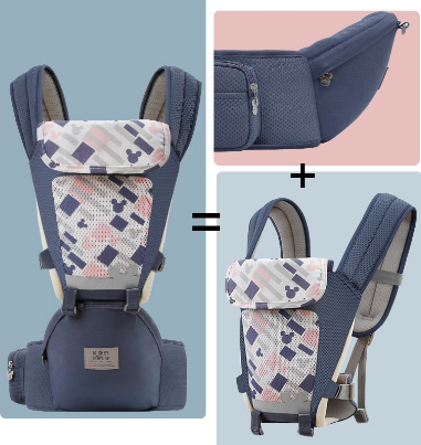 Disney Ergonomic Baby Carrier Backpack With Hipseat for Newborn Carrier Baby Summer Breathable