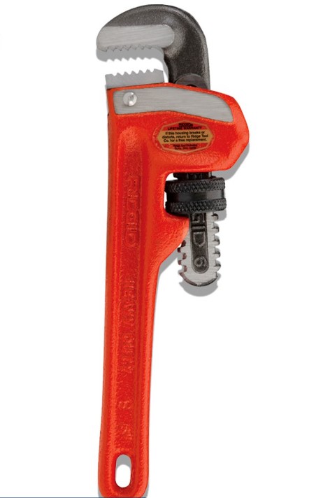 Heavy-Duty Straight Pipe Wrench 6 Inches