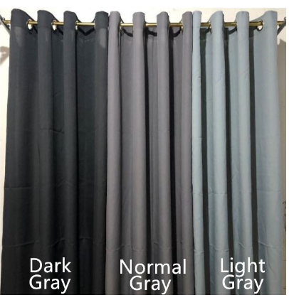 Plain & Printed Curtain 215x150 cm with 8 Ring Lowest Price Kurtina Sold per pc