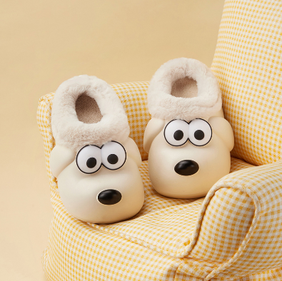 Cheerful Mario Children's cotton slippers Boys winter home indoor woolen bag with cotton shoes boys and girls baby waterproof slippers autumn and winter