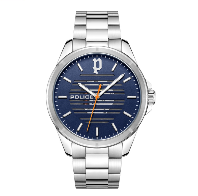 Police Barwara Silver Stainless Steel Analog Quartz Watch For Men PPEWJG2204506
