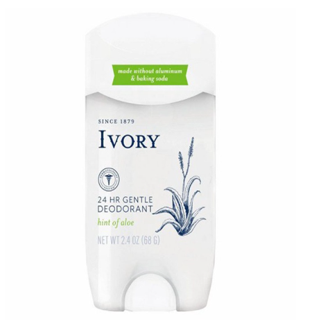 Ivory Gentle Aluminum Free Deodorant Hint Of Aloe 68g