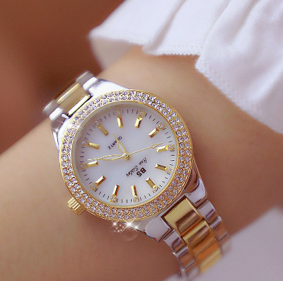 Women Watch Luxury Fashion Rhinestone Stainless Quartz Watches
