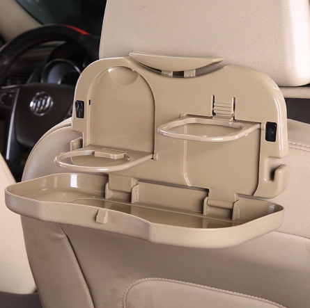 Auto Folding Car Back Seat Table Drink Food Cup Water Cup Tray Holder Stand Desk Car Accessories