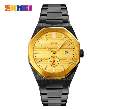 Skmei Watch for Men Casual Quartz Men Watches Top Brand Luxury Stainless Steel Strap Date Time Waterproof Wristwatch Clock 9262 M6
