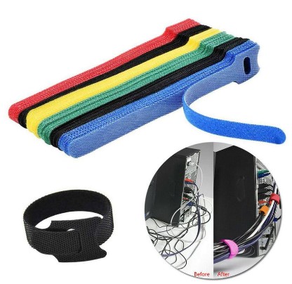 10pcs Cord Organizer Keeper Holder, Wire Organizer Cable Fastener, Cable Velcro Data Cable Strap