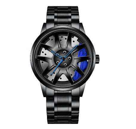 POSHI Quartz Business Wacthes Men's Stainless Steel Wheel Hub Waterproof Wristwatch Men Watch Relo Ng Kalalakihan 4