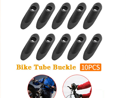 10pcs Bicycle Brake Line Clip Shifter Cable Wire Tube Buckle Frame Embedded Single Hole Cord Buckle