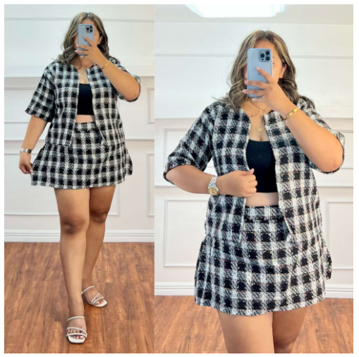 FALLON TWEED COORDINATES BLAZER & SKIRT PLUS SIZE XL-3XL BY Taytay Clothing Shop.ph