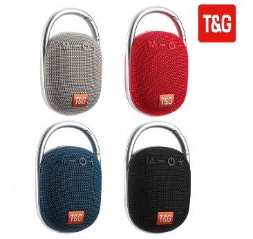 T&G TG-321 TWS Portable Wireless Bluetooth Speaker with Led Light and Hanging Clip