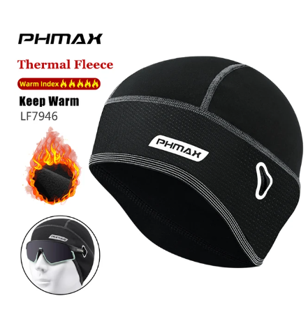 PHMAX Winter SKi Cap Thermal Fleece Cycling Cap MTB Bike Bandana Headband Outdoor Sports Running Hiking Cycling Helmet Hat