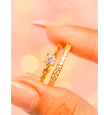 Promise Ring Series: DIAMOND TWIST RING by Quielle