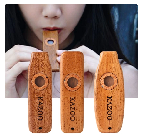 Kazoo Mahogany Kazoo Flute Membranes Guitar Ukulele Accompaniment Harmonicon Diaphragm Mouth Music Wind Instrument