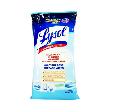 Lysol Multipurpose Surface Wipes Marine 40's