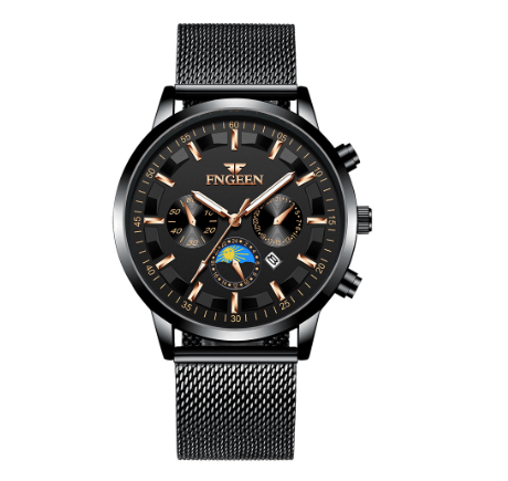 FNGEEN 5123 Men's Quartz Watch ALL BLACK