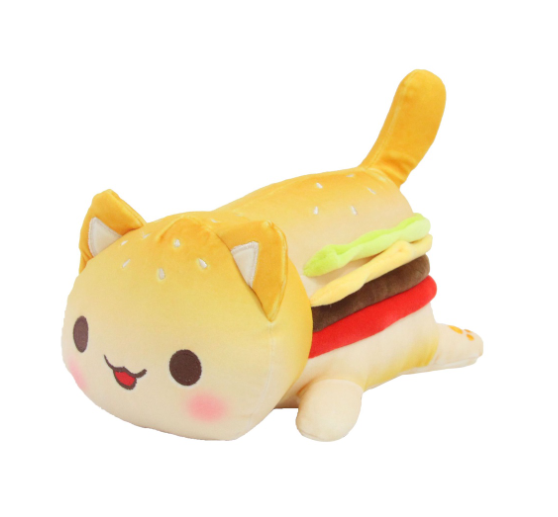 Kawaii Aphmau Meows Cat Plush Toy Soft Meemeow Stuffed Donut Cat Plushes French Fry Cheeseburger Food Plush Doll CAT32